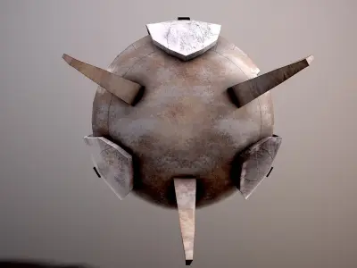 flying eyedrone Low-poly 3D model