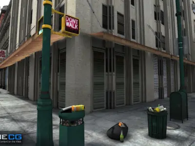 NYC Block 4 Unity Low-poly 3D model