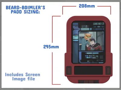 Alt Universe PADD Lower Decks 3D print model