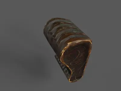 Old Wood prop Low-poly 3D model
