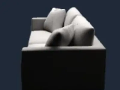 Grey Sofa 3D model buy