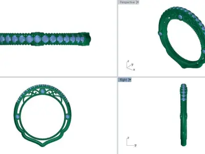 Jewellery Ring 3D Print Model 3D print model