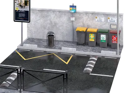 Equipement Routier 02 3D model