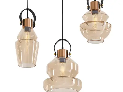 Vaddo vdoo glass pendant light 3D model