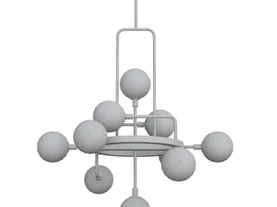 VIAGGIO chandelier with balls hanging from it 3D model purchase