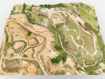 Senderos de El Retiro 3D model