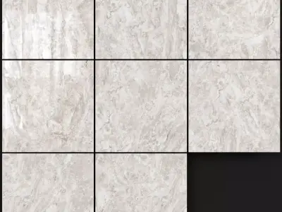 Yurtbay Seramik Jupiter Light Flora 600x600 Set 1 3D model