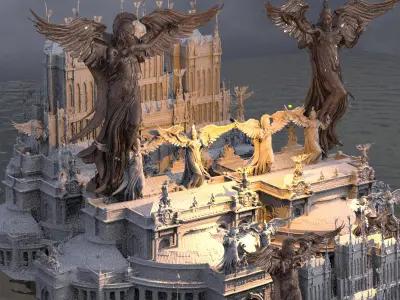 Victorian Angel City 4 3D model