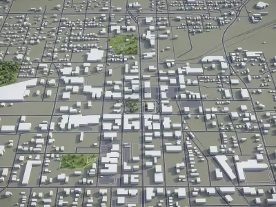 Tyler - Texas  Low-poly 3D model