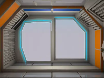 Sci Fi Room Low-poly 3D model purchase