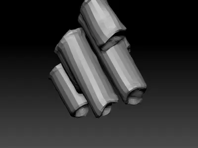 Candle zbrush sculpt  3D model