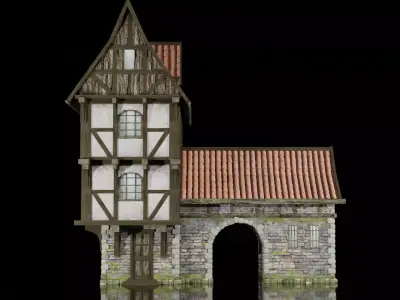 MEDIEVAL HOUSE Low-poly 3D model