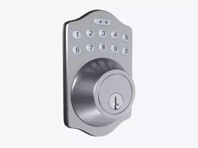 Electrical Door Lock with a Keypad 3D model