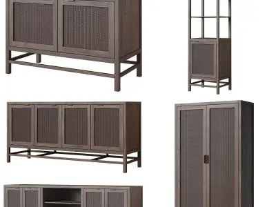 Crate and Barrel Blake collection 3D Model Pack