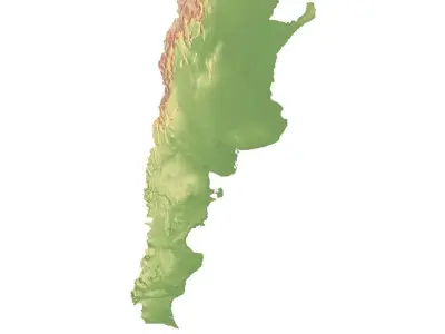 Argentina Terrain 3D model