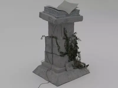 Stilized Pedestal 3D model