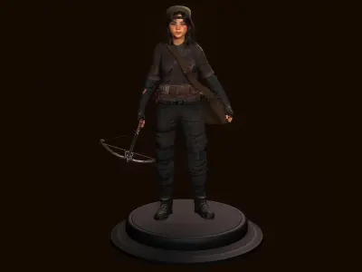 AAA 3D REALISTIC CHARACTER -TEENAGE GIRL SURVIVOR APOCALYPTIC 01