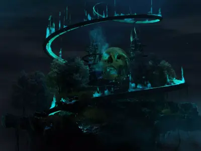 Float Island - Yokai Land 3D model