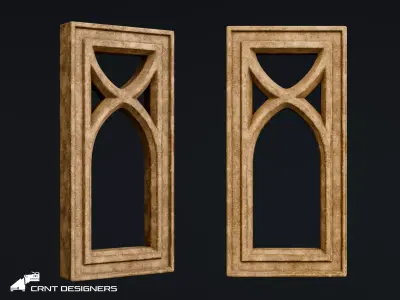 Gothic Window 3D model
