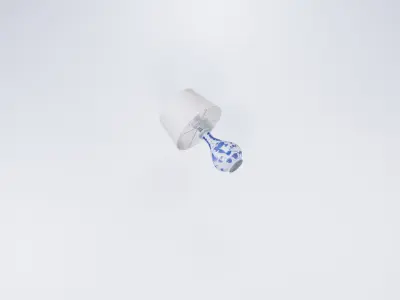 Low Poly Vintage Lamp - Retro Table Light 3D model