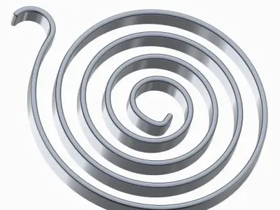 Spiral Torsion Spring 3D print model