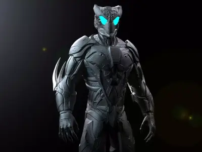 Cyber Mutant Zbrush Concept Model 3D model