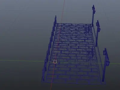 City Street at night 3D model