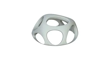 SciFi Cube Object No 46545 Low Poly Shape Low-poly 3D model
