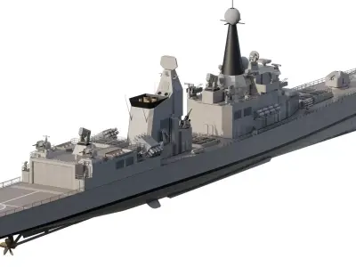 LONG RANGE DESTROYER US NAVY 3D model