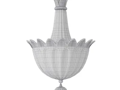 Barovier Fanali Veneziani 4428 chandelier Low-poly 3D model