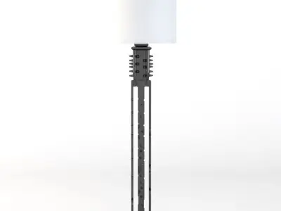 Nevelson Style  Assemblage Floor Lamp 3D model