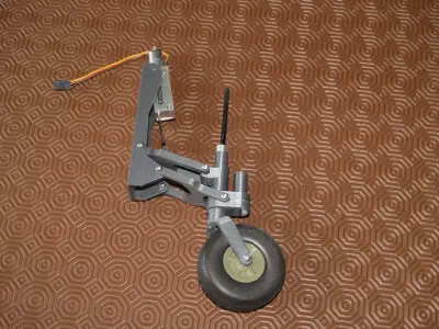 6th Scale retracting tailwheel assembly for FW-190 WW2 fighter 3D print model