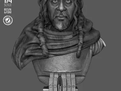 STAR WARS Malbus Portrait Bust 3D print model