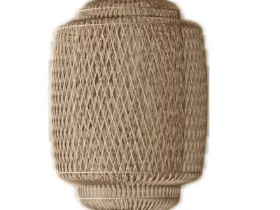 Rattan Pendant lamp 3D model