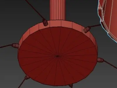 MODERN GLASS CHANDELIER 3D model buy
