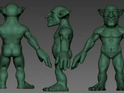 Goblin base mesh  3D model