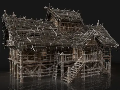 NEXT GEN AAA GIGAPACK MEDIEVAL VILLAGE CITY BUILDER PACK Low-poly 3D model