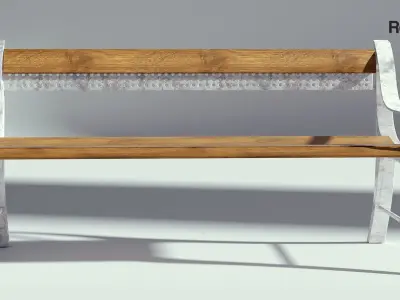 Street Bench 3D model