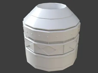 Sci Fi Object No 4567 Low Poly Free low-poly 3D model