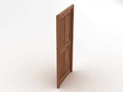 Wooden Door 3D model