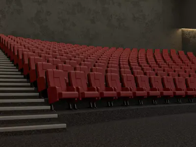 Movie Theater Interior 03 3D model