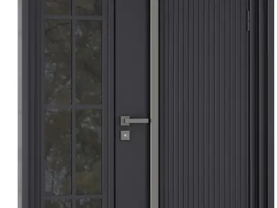 Entrance door set167 3D model