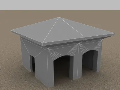 tourist hill stay place 3D model