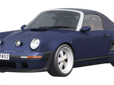 Singer Porsche 911 Carrera Cabriolet 2026 3D model