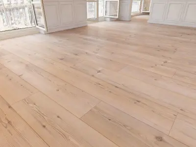 Wooden floor 18 WITHOUT PLUGINS 3D model
