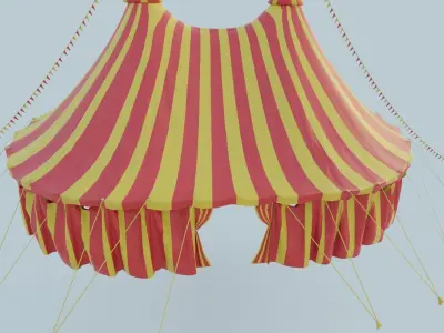 circus tent 3D model