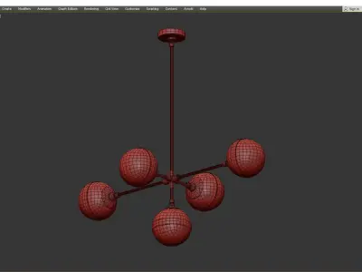 BRIO CHANDELIER Low-poly 3D model