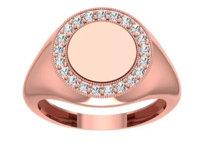 Solitaire Women Light Weight Band Ring 3D print model 42