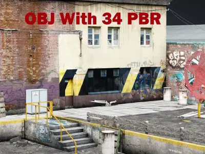 Crime Town All Setup Place 3D Model Low-poly 3D model