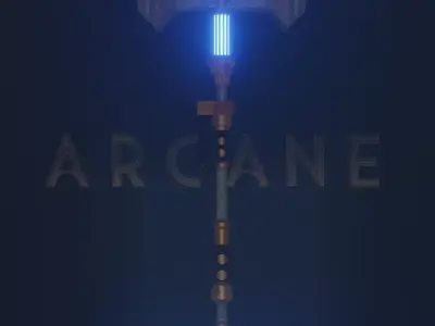 Arcane Jayce Hammer 3D model